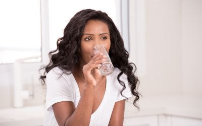 Drinking water to manage incontinence