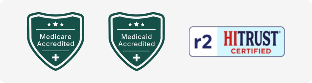 medicare and medicaid accredited and hitrust certified