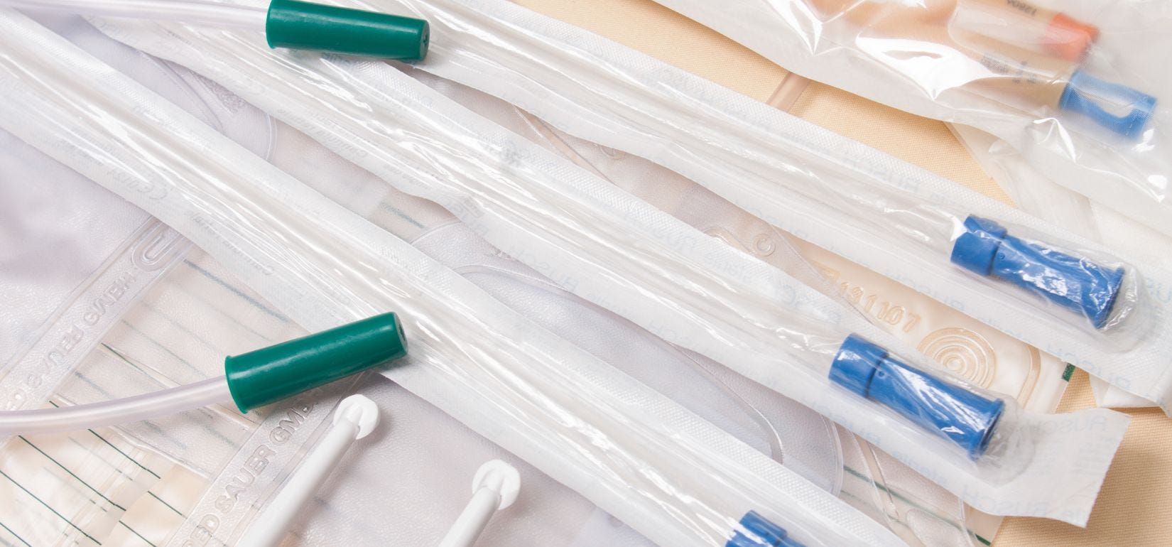 catheters in packages