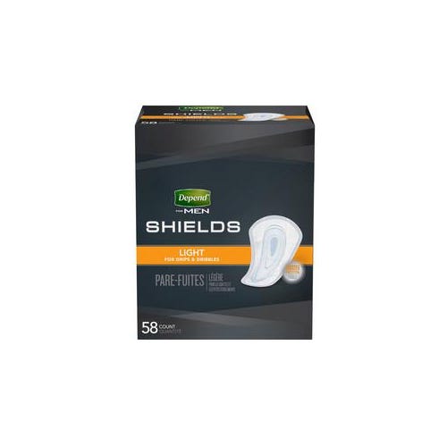 Depend Incontinence Shields for Men - Light Absorbency