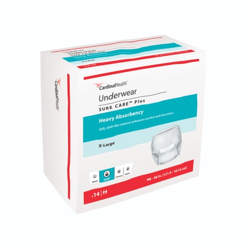Cardinal Health Sure Care Plus Underwear XL (Heavy Absorbency)