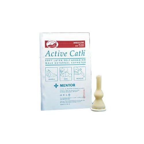 Active Cath Latex Self-Adhering Male External Catheter with Watertight Adhesive Seal