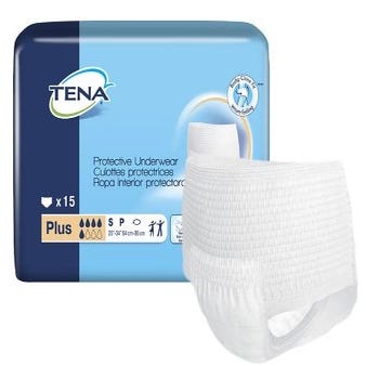 TENA Unisex Underwear Plus-X-Large-case With Full Coverage
