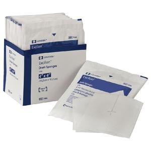 Kendall Excilon™ Sterile Drain Sponge, Sterile, 2s, 4