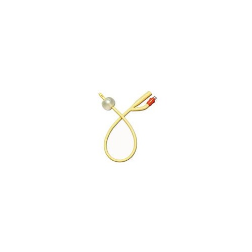 Amsino AMSureĀ® Silicone coated 2-Way Foley Catheter, 5cc Balloon Capacity, 12Fr