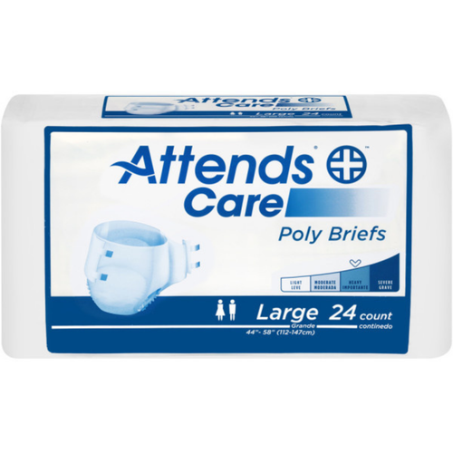 Attends Care Poly Brief - Heavy Absorbency - Large 