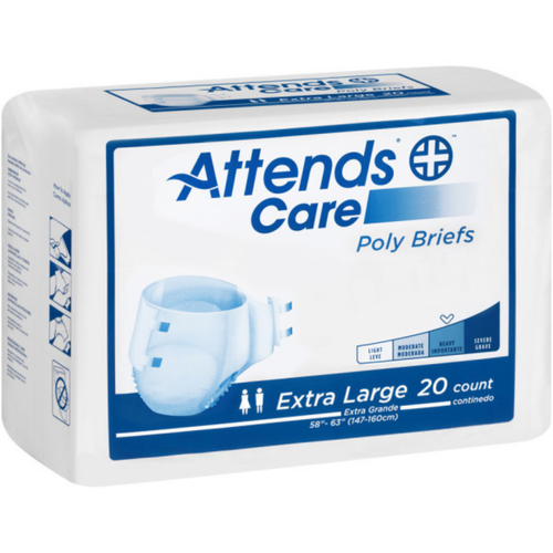 Attends Care Poly Briefs Heavy Absorbency - Extra Large