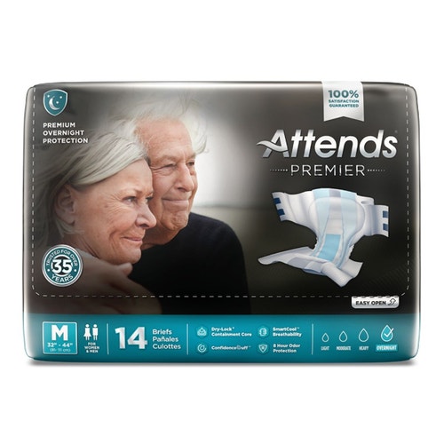 Attends Premier Briefs - Overnight Absorbency