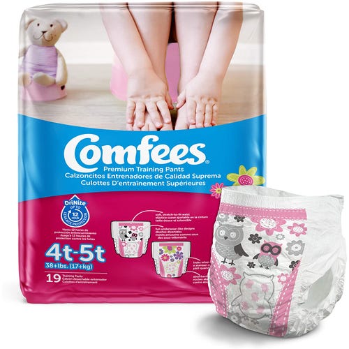 Comfees Training Pants for Girls - 4T - 5T