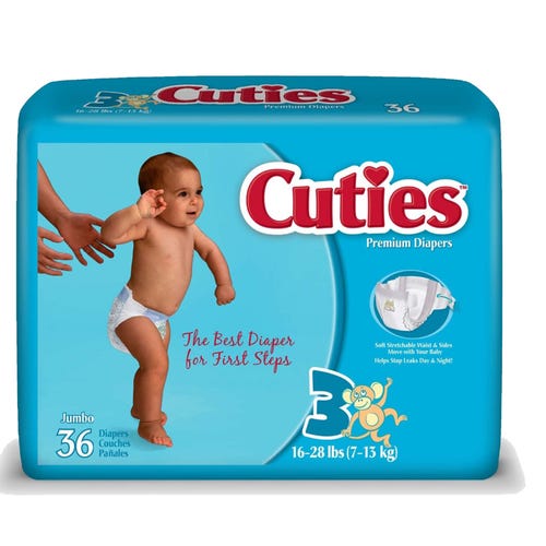 Cuties Baby Diapers - Size 3