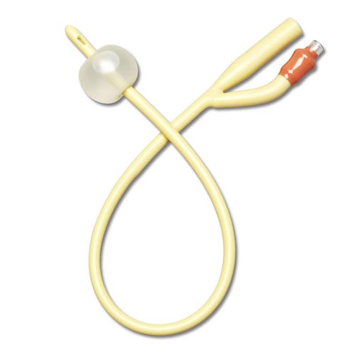 Medline 2-Way Foley Catheter 18Fr 5cc Balloon Capacity, Sterile, Latex