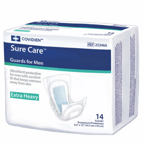 Covidien Sure Care Guards for Men - Extra Heavy Absorbency