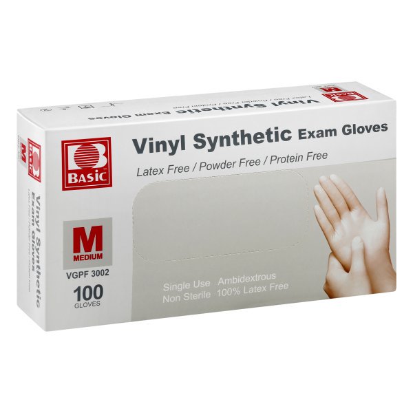 Vinyl Powder-Free Exam Gloves-Large