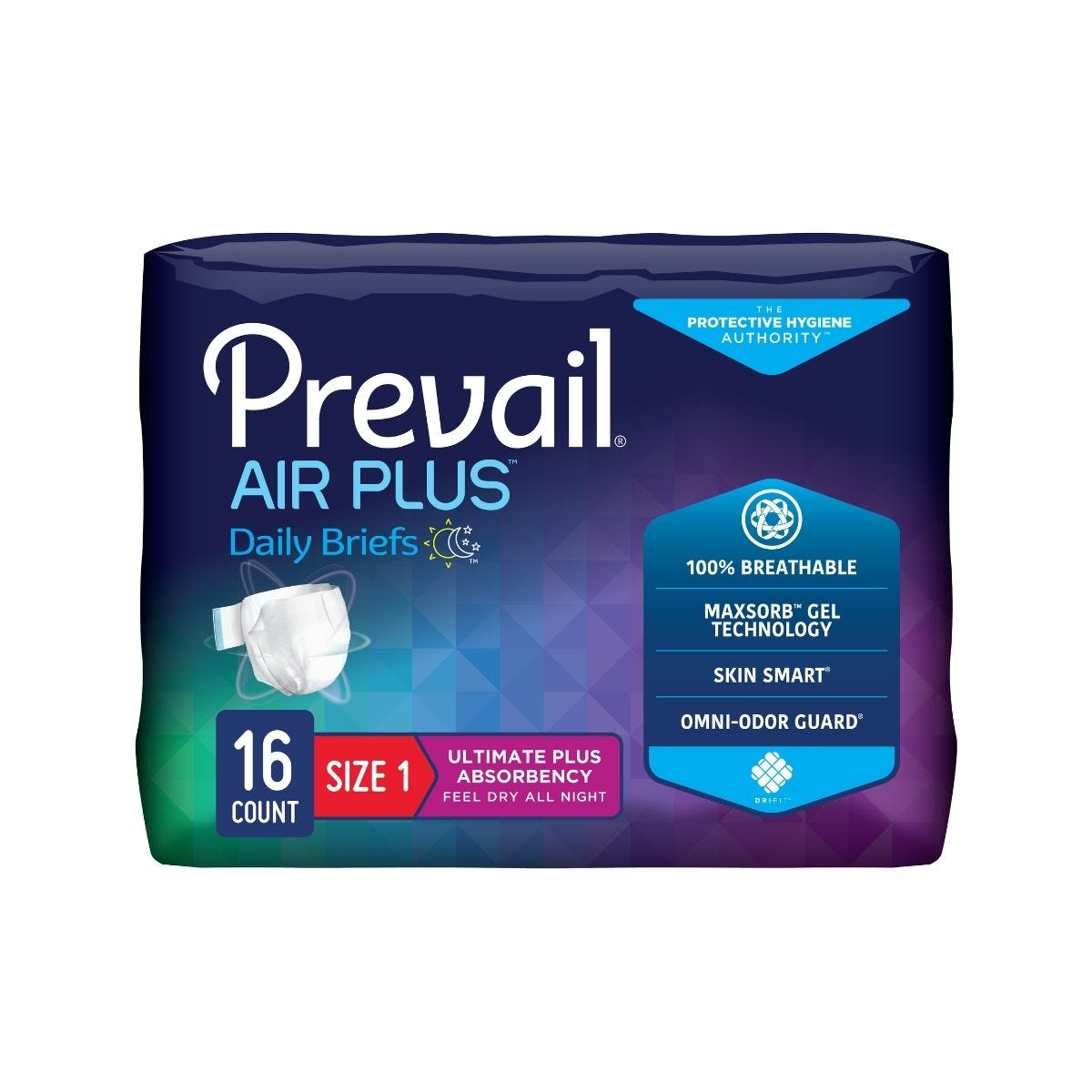 Prevail Air Overnight Briefs - Medium