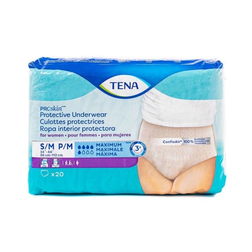 TENA Incontinence Underwear for Women, Maximum Absorbency, ProSkin