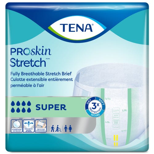 TENA ProSkin Stretch Briefs - Super Absorbency 