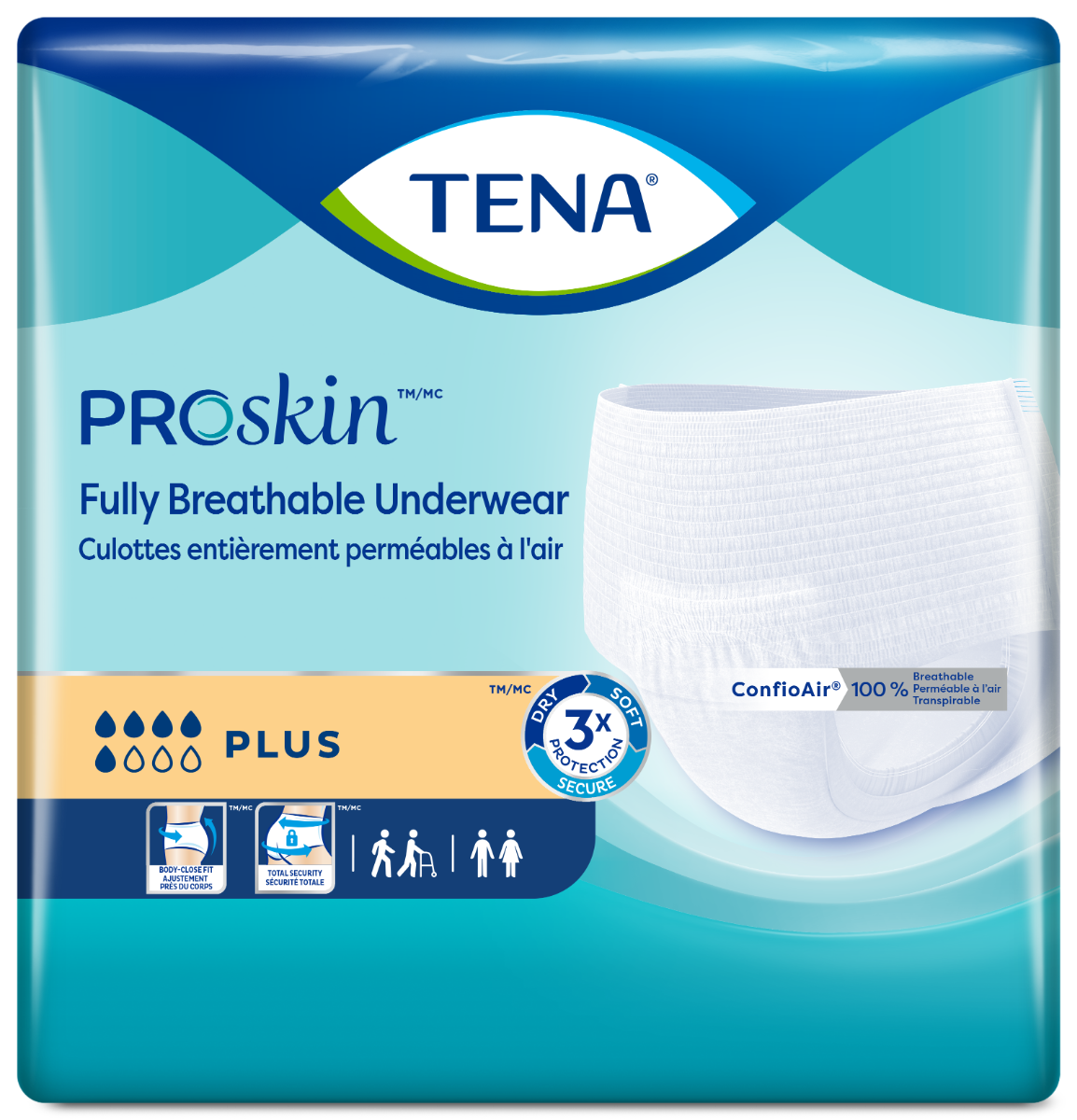TENA ProSkin Plus Underwear - Large
