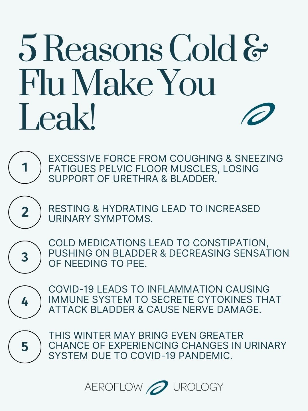 How Cold & Flu Cause Bladder Leaks