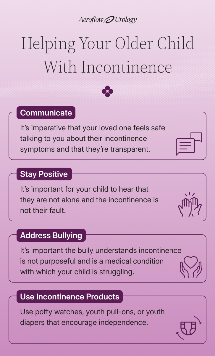 helping your older child with incontinence