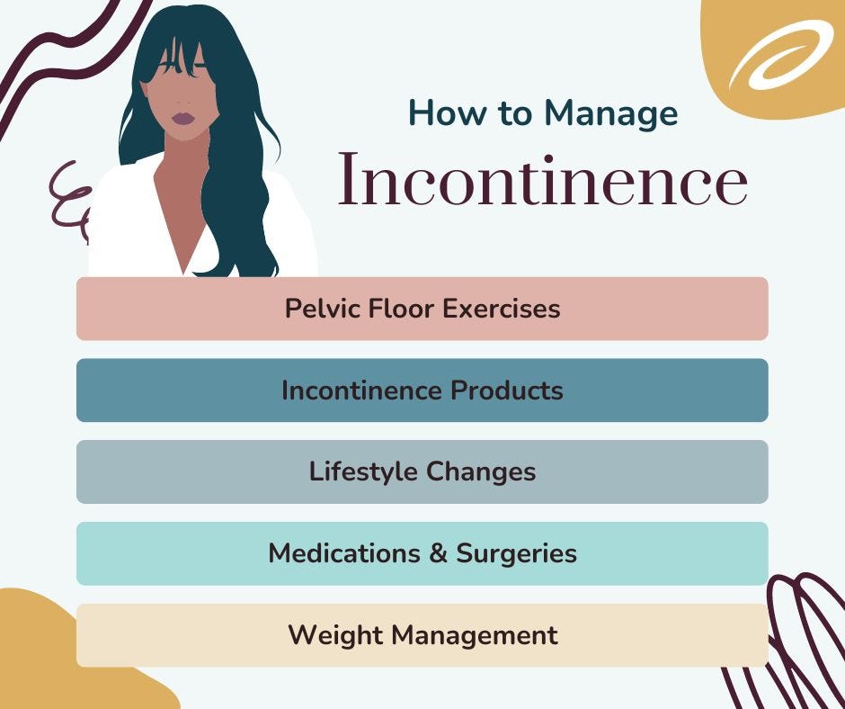 How to manage incontinence symptoms