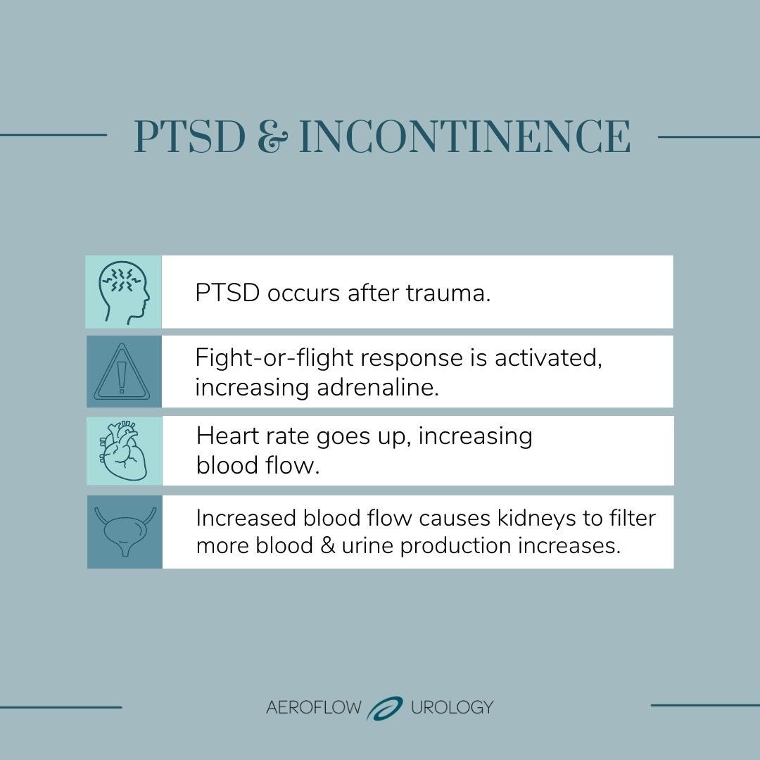How PTSD causes incontinence in the body