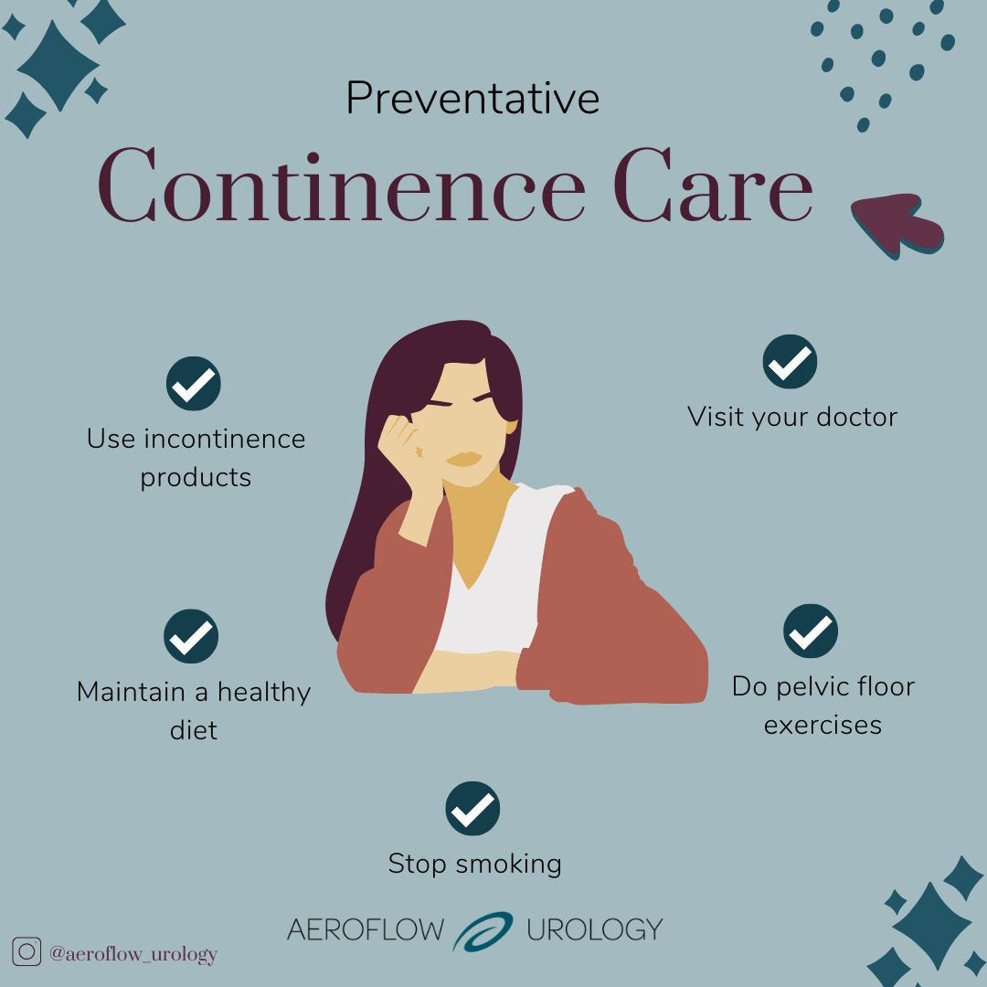 Preventetive care for incontinence 