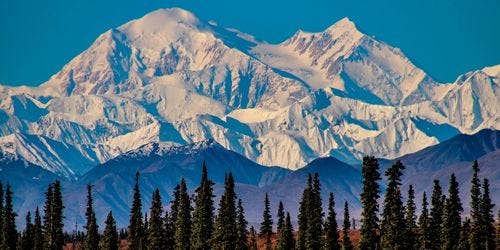 Alaskan wilderness and mountains