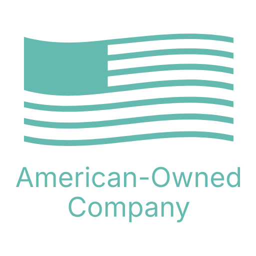 american owned badge