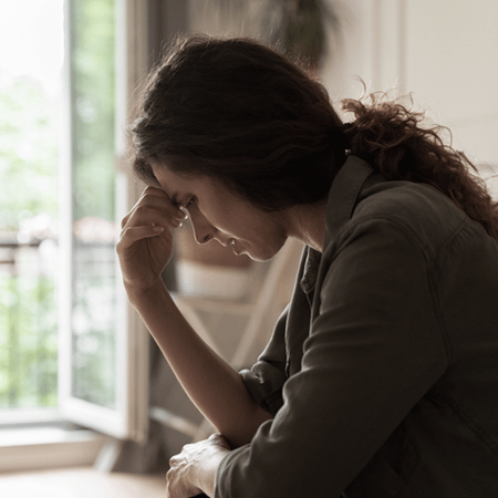 frustrated female caregiver