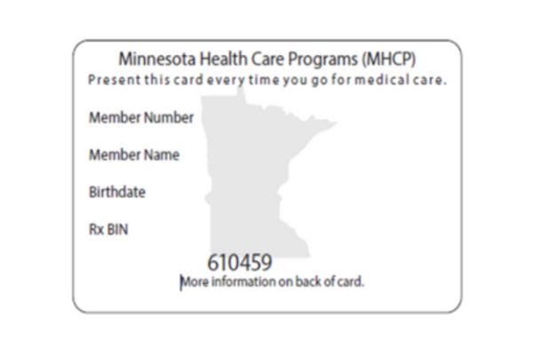 Minnesota Medicaid insurance card