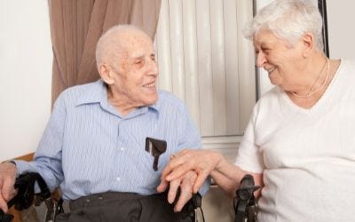 Elderly couple with Medicare