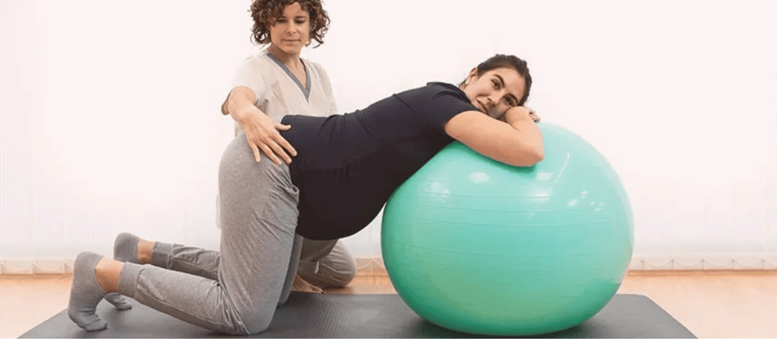 woman doing pelvic exercises