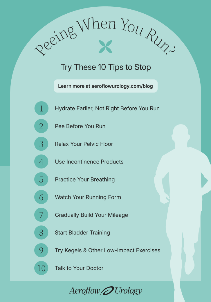 peeing when you run tips