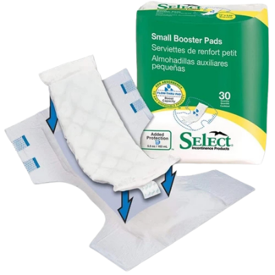 Tranquility Select small Booster Pads 30 count