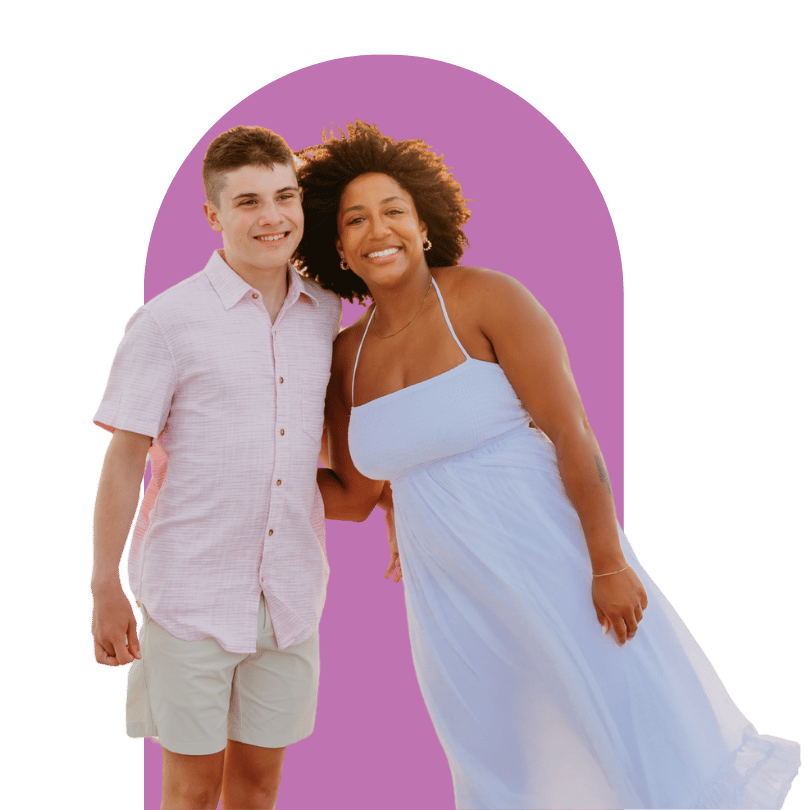 sydney mcfarlin and her son