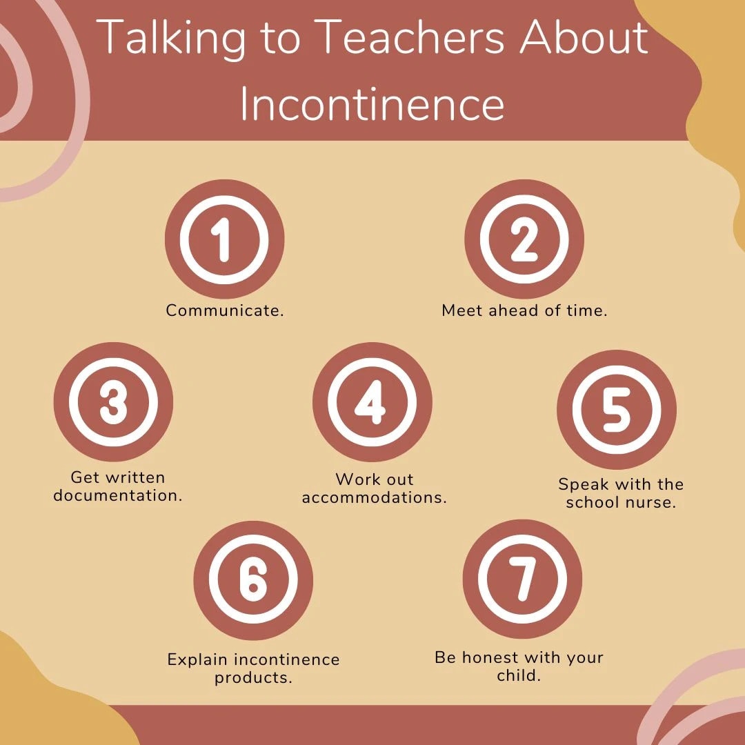 7 tips for talking to teachers about incontinence