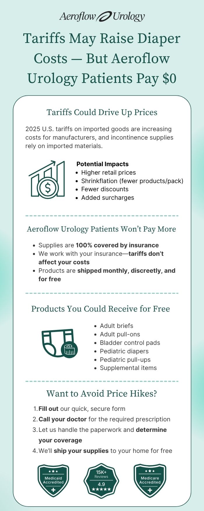 tariff diaper prices infographic