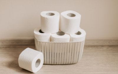Using toilet paper pas bladder control pad