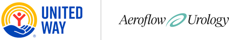 united way and aeroflow urology logos