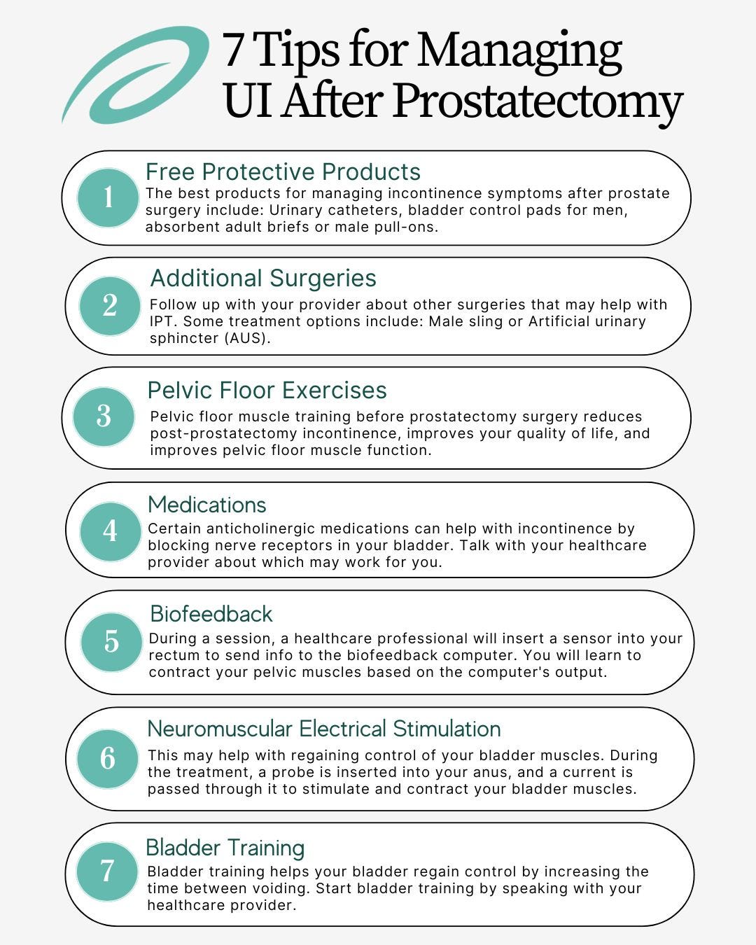 7 Tips for Managing UI After Prostatectomy
