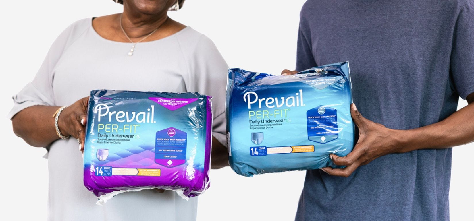 Prevail Disposable Adult Overnight Underwear, Heavy Absorbency -  Small/Medium