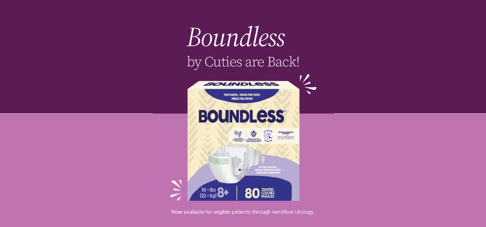 boundless diapers on a purple background