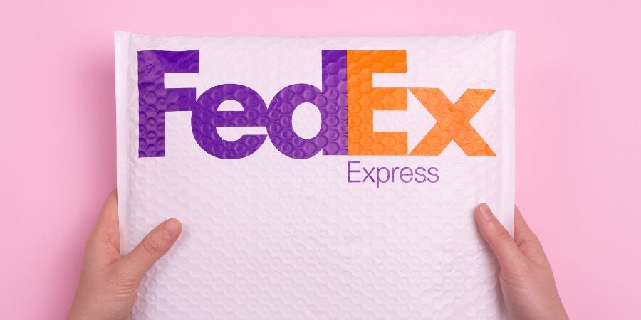 Fedex express logo.