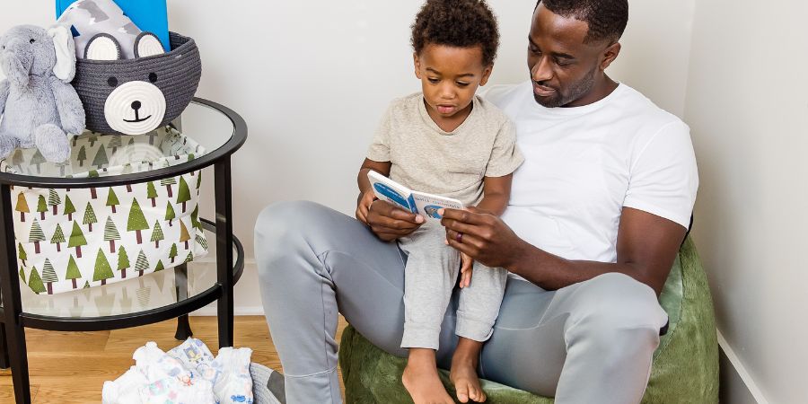 Father and son with incontinence